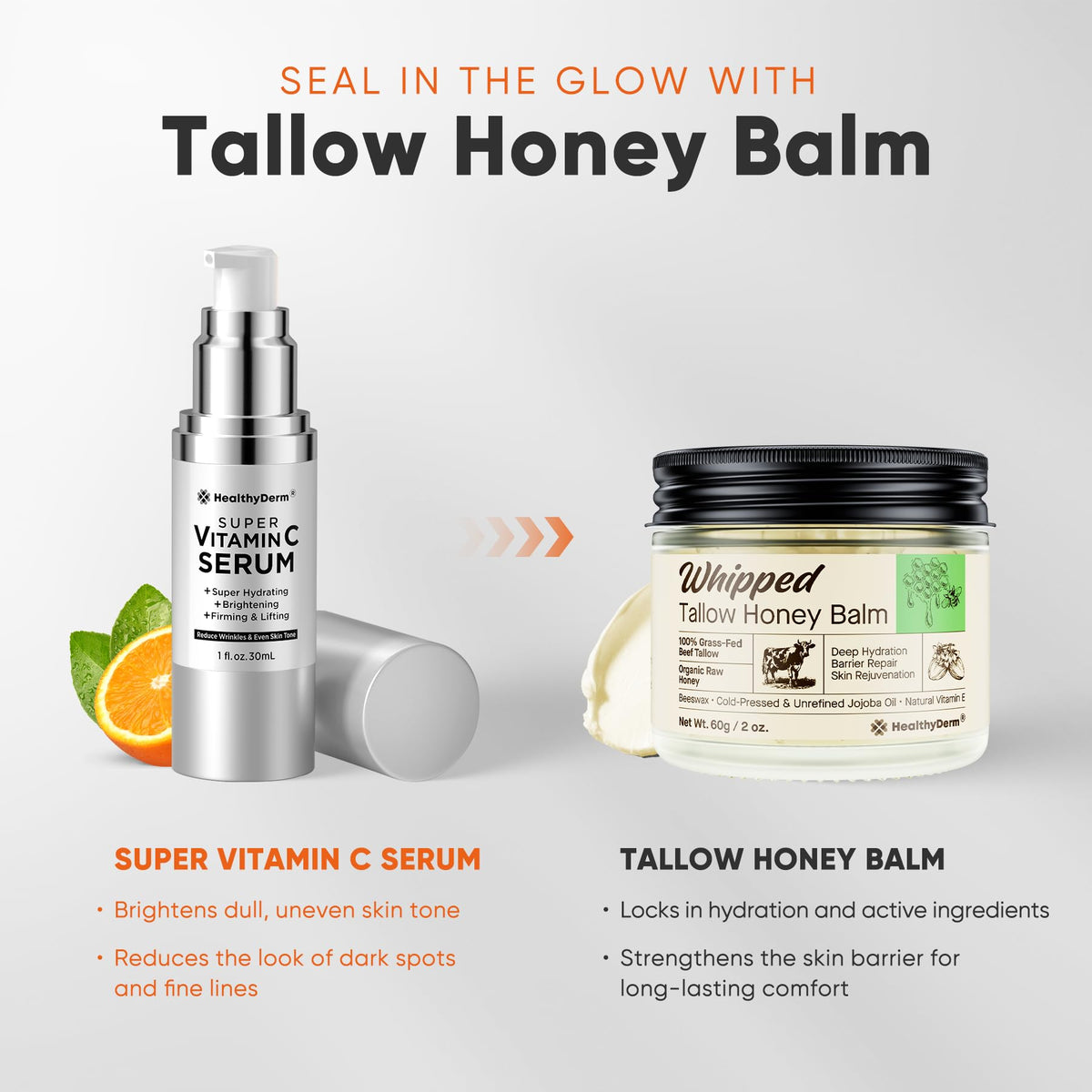 HealthyDerm being applied on hand to show lightweight hydration benefit