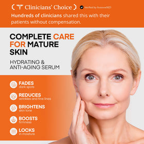 HealthyDerm dropper releasing serum showing smooth texture and quick absorption