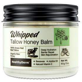 HealthyDerm front jar showing clean packaging and nourishing balm