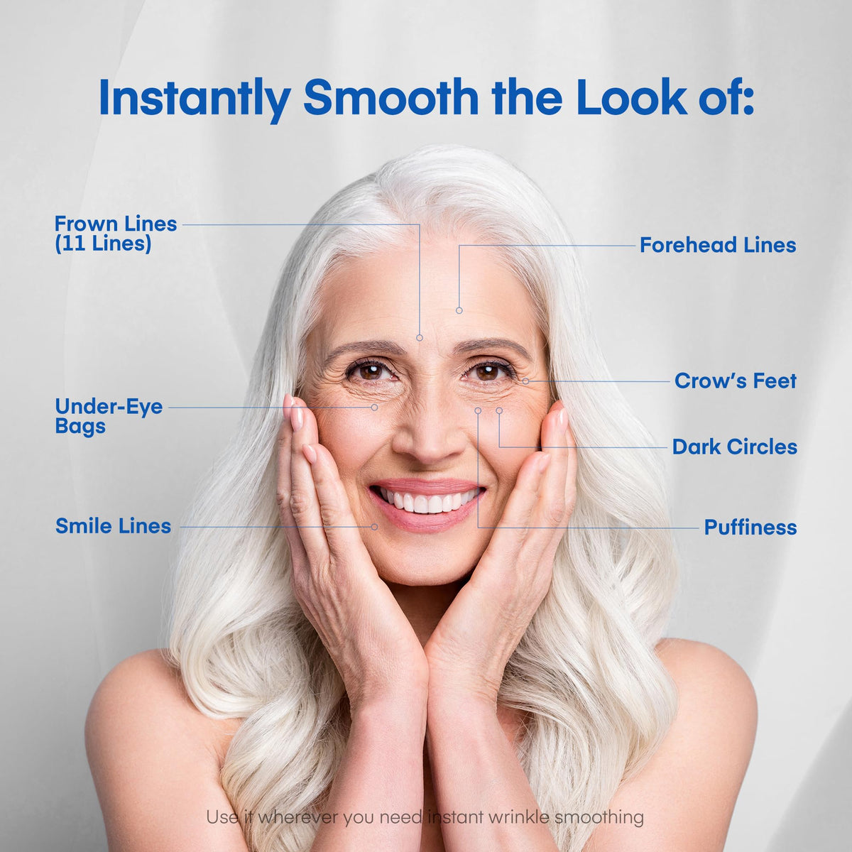 HealthyDerm ingredients label highlighting Pullulan and Sodium Silicate benefits