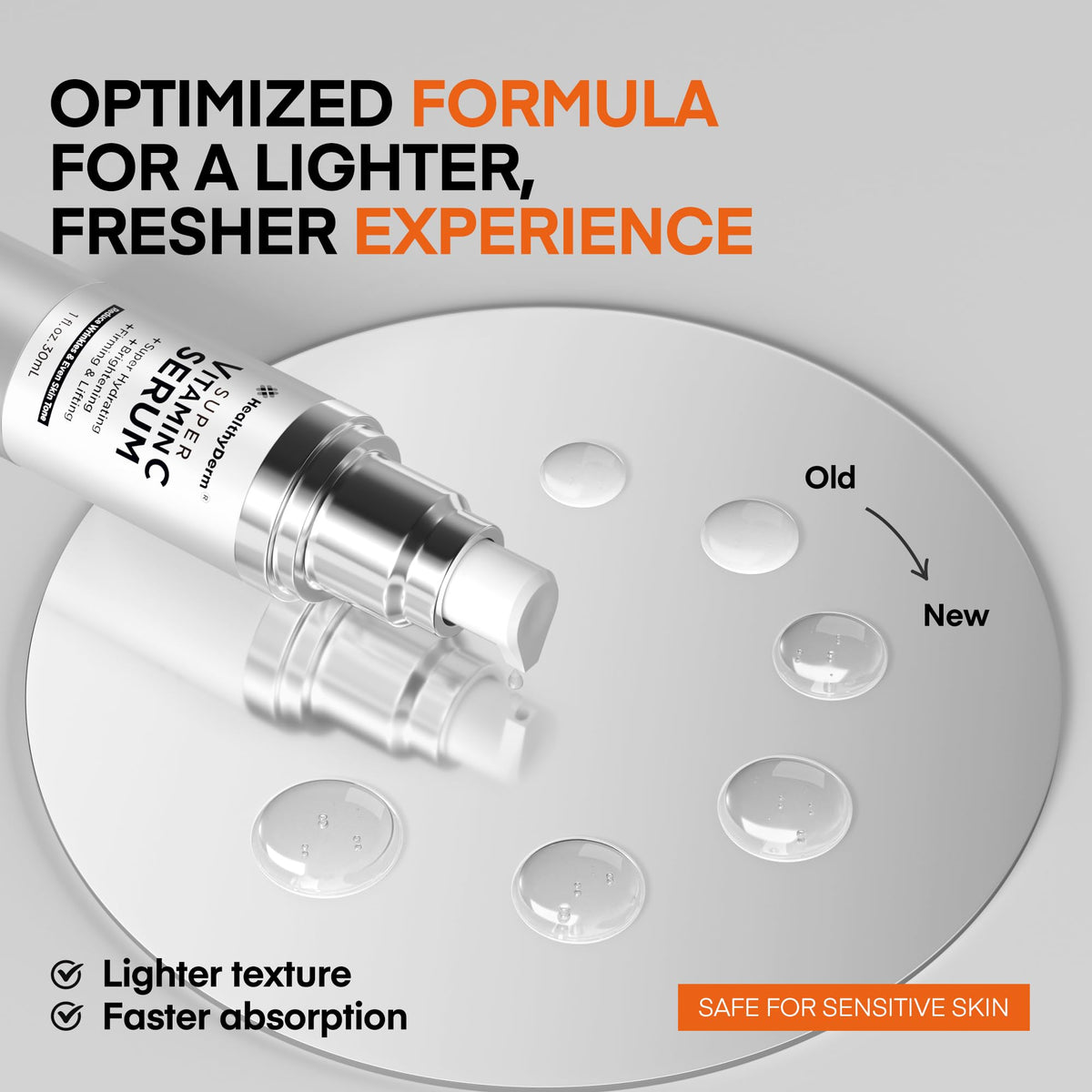 HealthyDerm label close-up highlighting active ingredients and potency