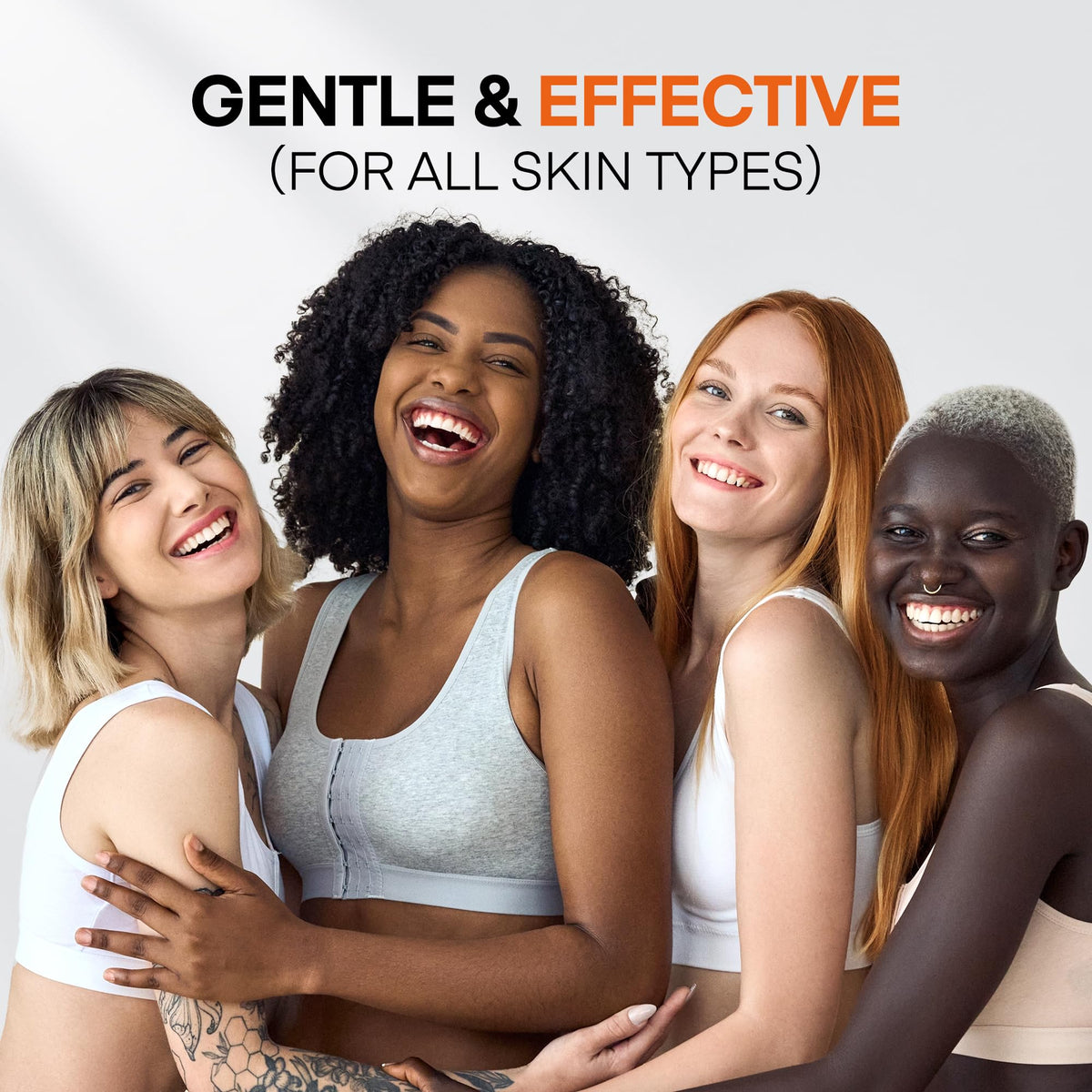 HealthyDerm used by mature woman demonstrating gentle, hydrating application