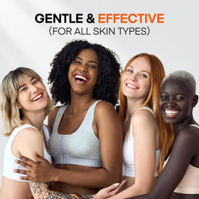 HealthyDerm used by mature woman demonstrating gentle, hydrating application