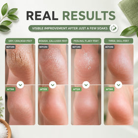 HEAMAVIN dissolved foot soak in clear basin water for clean soak