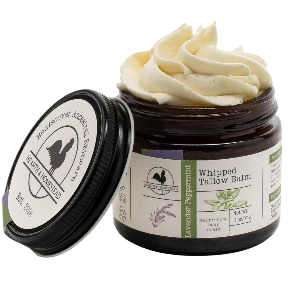 Hearth and Homestead front jar label showing product name and benefits