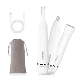 HEBECA front view of trimmer showing compact design and controls for easy grooming
