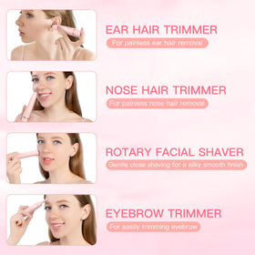 HEBECA trimmer shaping eyebrows to show precise results and gentle grooming benefit
