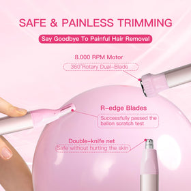 HEBECA facial blade trimming peach-fuzz for smooth, even facial appearance