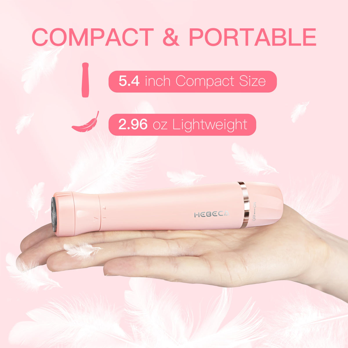 HEBECA foil shaver close detail demonstrating smooth, irritation-reducing facial finish