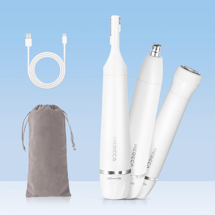 HEBECA front view showing compact design and easy-grip for precise grooming