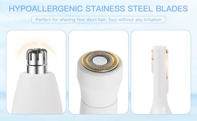 HEBECA trimmer on bathroom counter in lifestyle scene for daily grooming routine