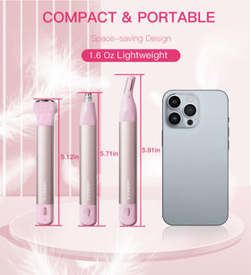 HEBECA USB cable connected to trimmer showing quick rechargeable battery convenience