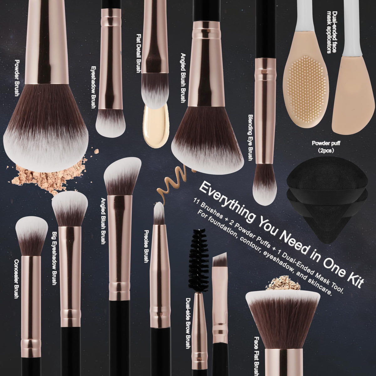 HEDIVIA bristle texture detail showing soft synthetic fibers for smooth application