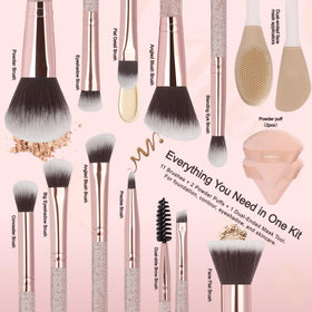 HEDIVIA bristles closeup showing dense synthetic fibers for smooth, streak-free application