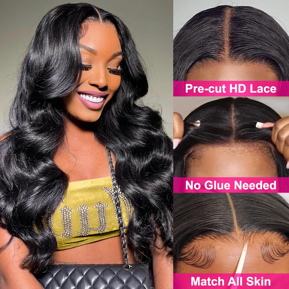 Hedy body wave texture close-up highlighting soft, tangle-free hair