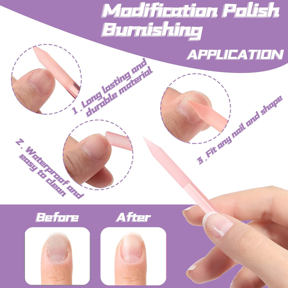 heemeei pointed tip close-up reaching nail corners for precise cleaning