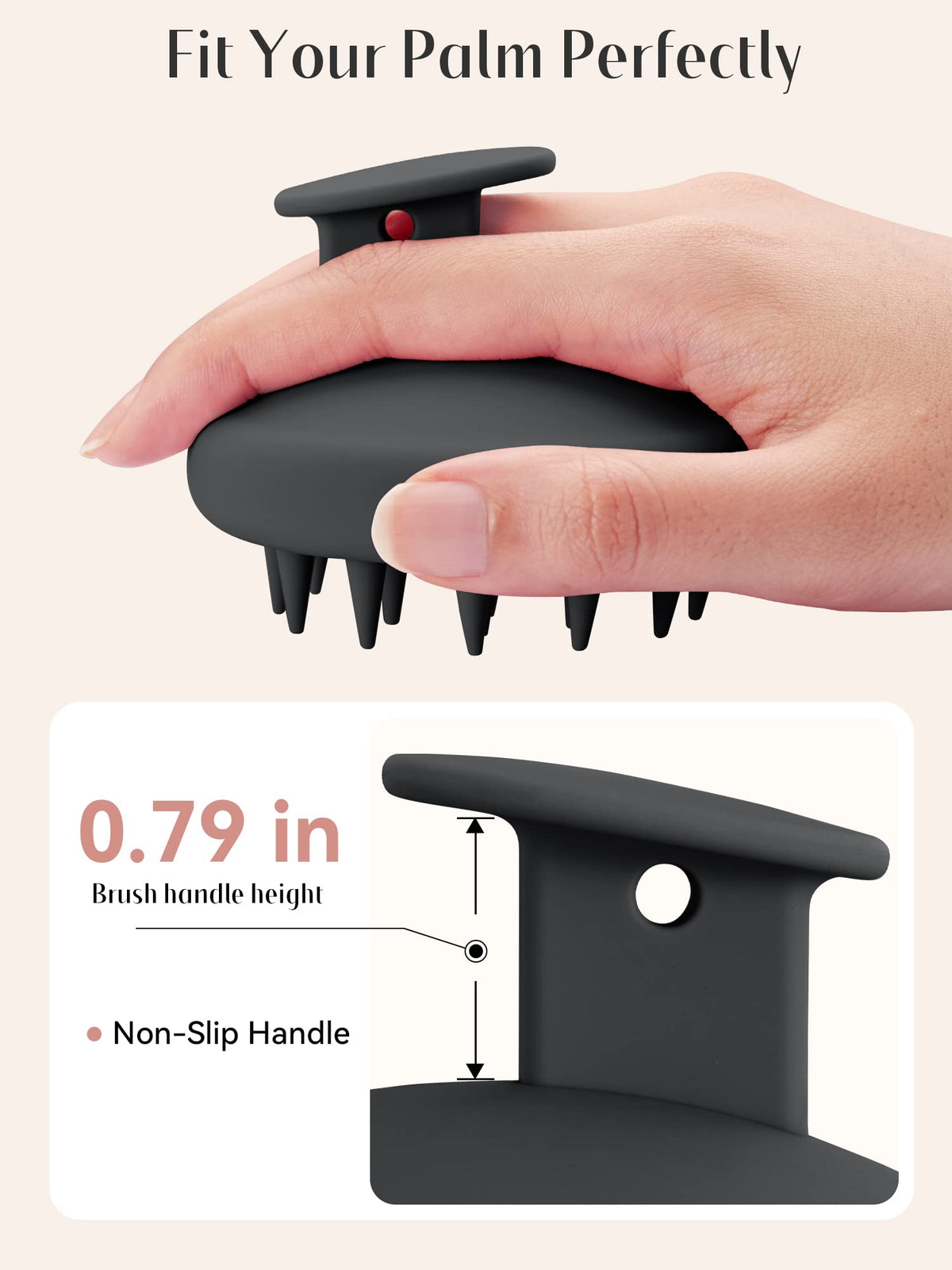 HEETA ergonomic hand grip pictured in use to show comfortable, secure handling