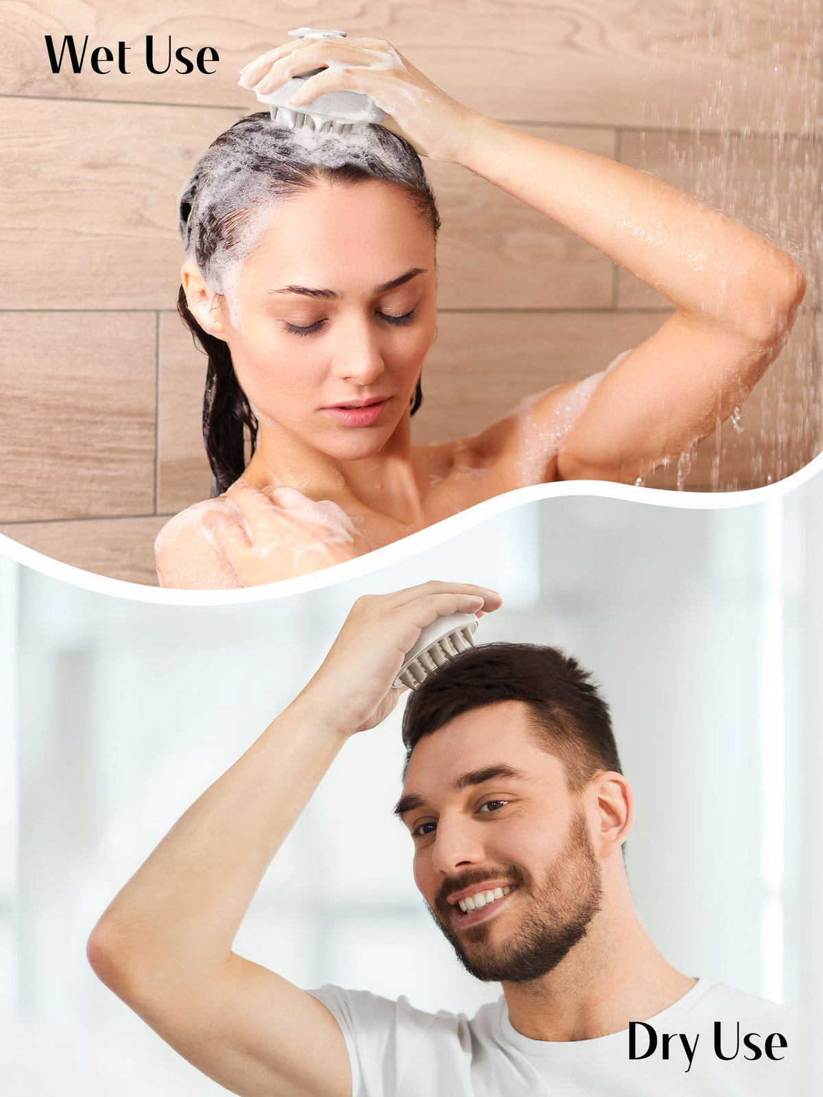 HEETA used in shower with lather demonstrating deeper cleansing benefit