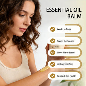 Heidelux Aura Naturals open jar showing soft balm texture for fast absorption during massage