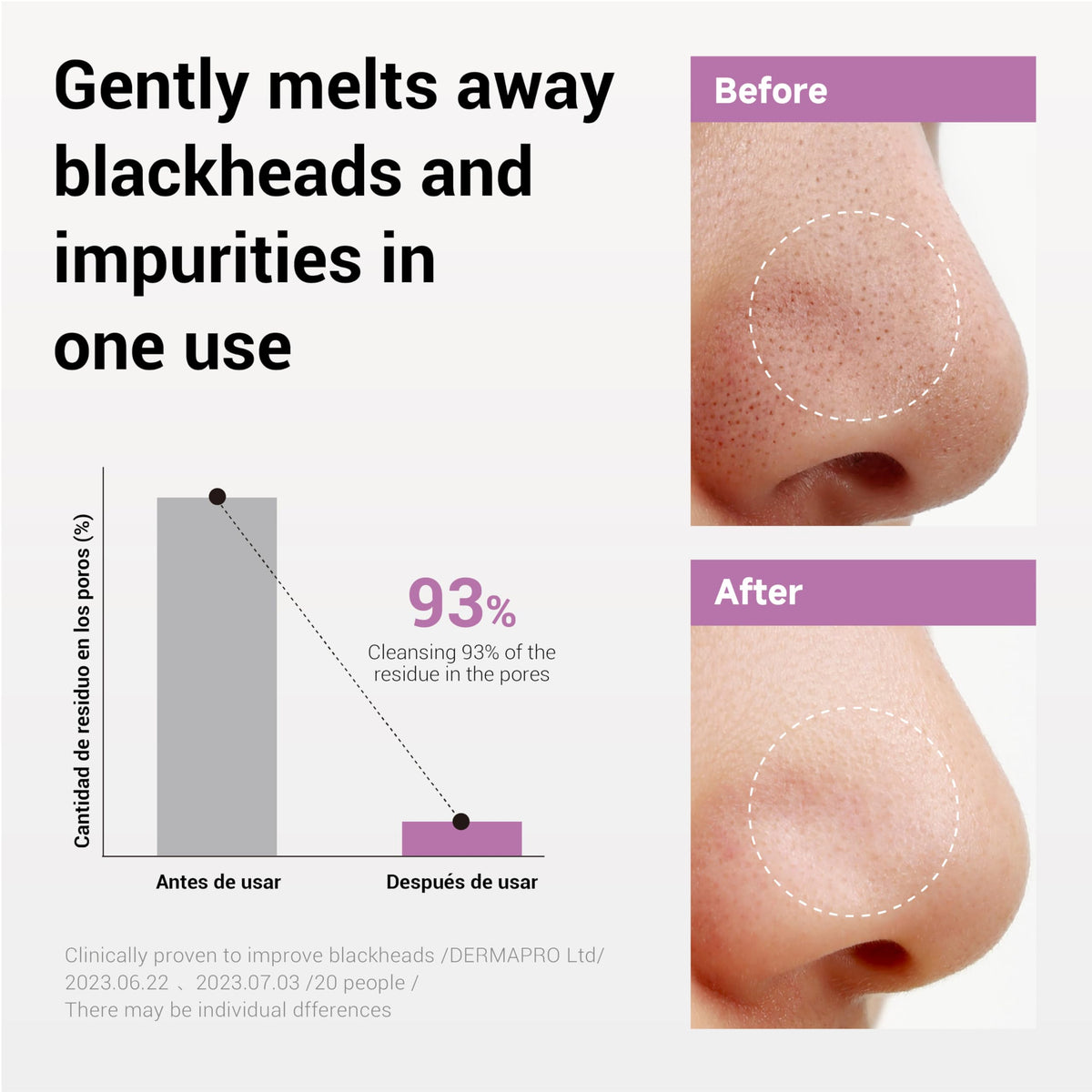HEIMISH balm emulsifying into a milky rinse for residue-free cleansing