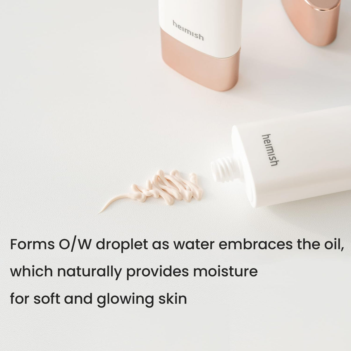 HEIMISH swatched on hand demonstrating lightweight, hydrating coverage