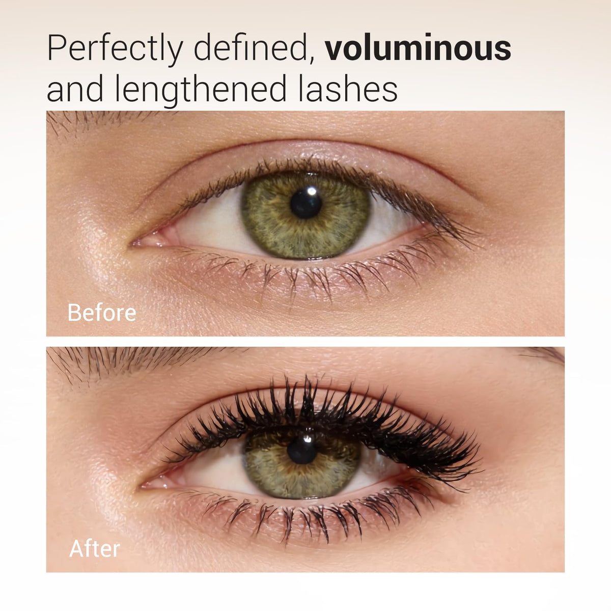 HEIMISH mascara texture swiped to show smooth, buildable coverage result