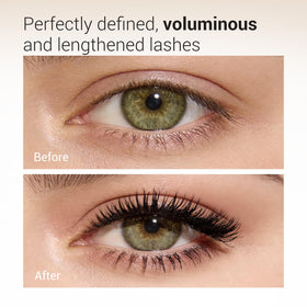 HEIMISH mascara texture swiped to show smooth, buildable coverage result