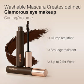 HEIMISH close-up of ultra-fine wand brush for precise lash coverage
