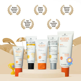 Heliocare used outdoors at beach for water-resistant coverage