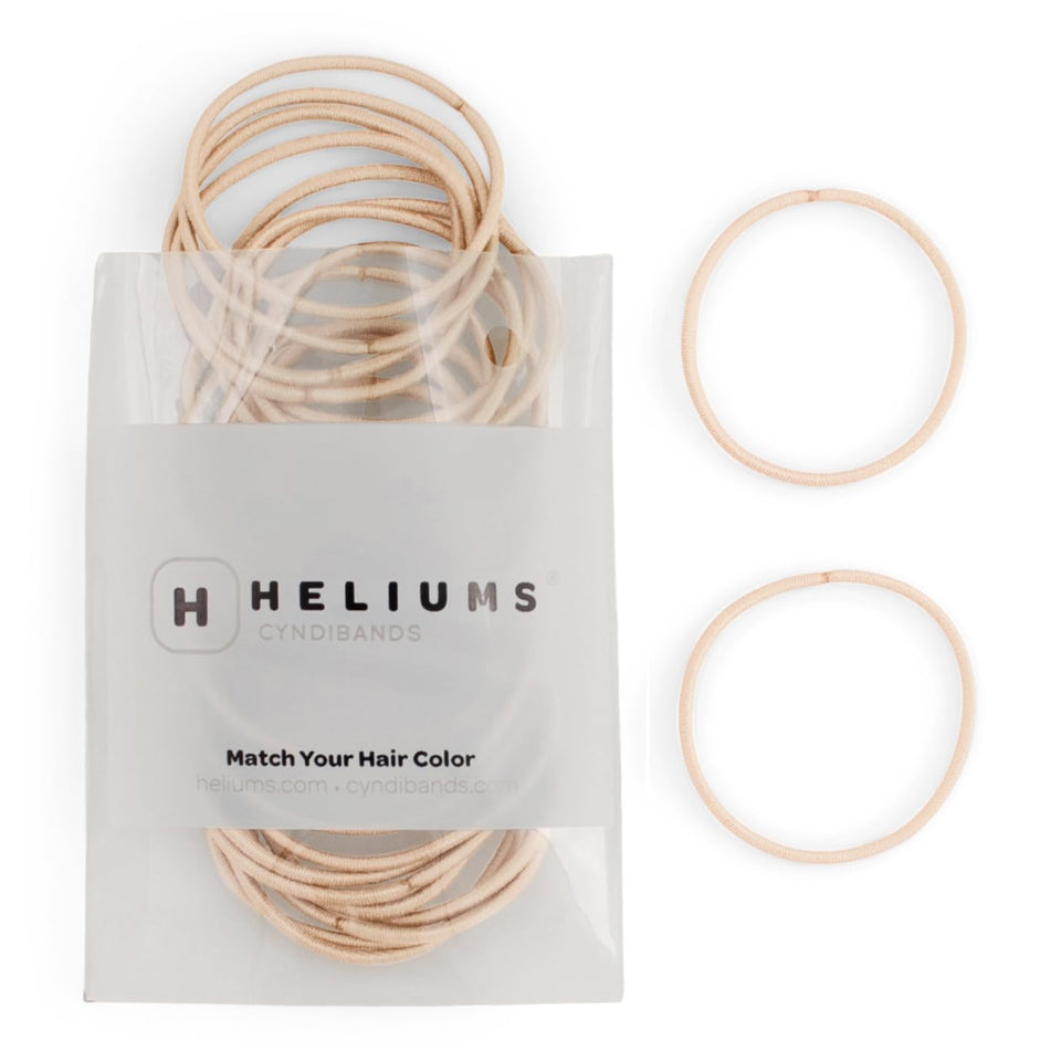 Heliums beige-blonde front packaging showing 40-count, neat storage benefit