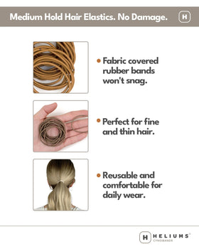 Heliums tie in a braid detail illustrating discrete look and low bulk