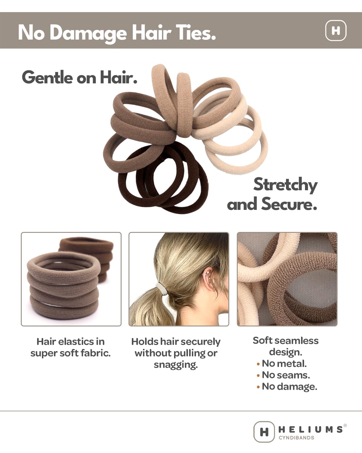 Heliums close-up of seamless nylon fabric highlighting smooth texture and reduced snagging benefit