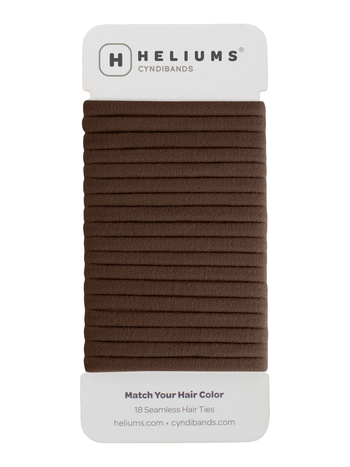 Heliums front packaging showing dark brown 18-pack, neat and travel-ready