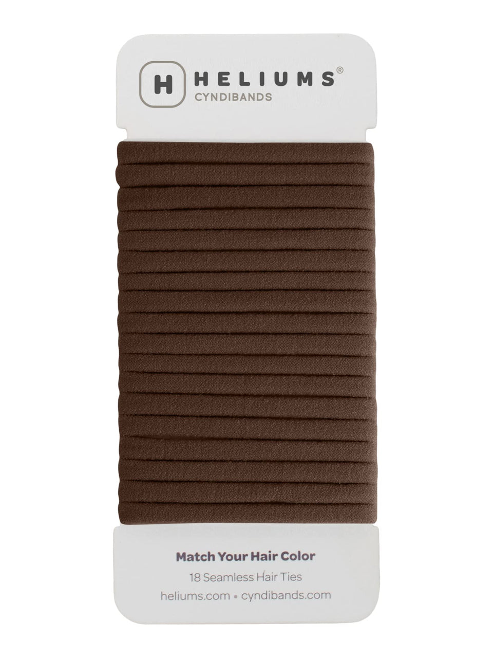 Heliums front packaging showing dark brown 18-pack, neat and travel-ready