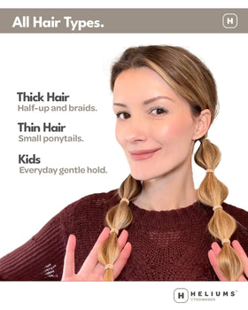 Heliums neutral color mix spread, discreet shades that blend with hair