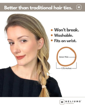 Heliums ties stretched demonstrating elasticity and reliable medium hold benefit