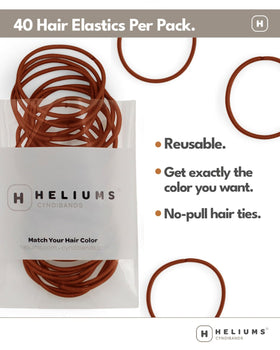 Heliums ties worn on wrist as stackable accessory for easy access