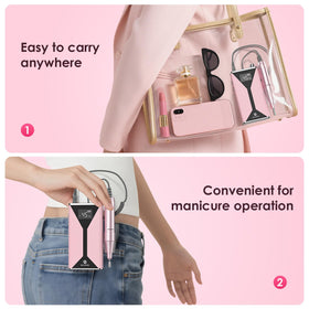 HELIVIVE sanding bands and bits layout displaying variety for multiple nail tasks