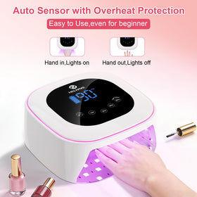 HELIVIVE touch display with timer icons, easy control and preset convenience