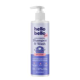 Hello Bello front label on 10 oz bottle showing product name and scent for quick ID