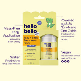 Hello Bello application on nose illustrating precise coverage for delicate areas