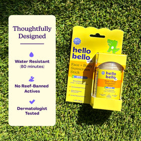 Hello Bello side profile with cap closed demonstrating compact travel benefit