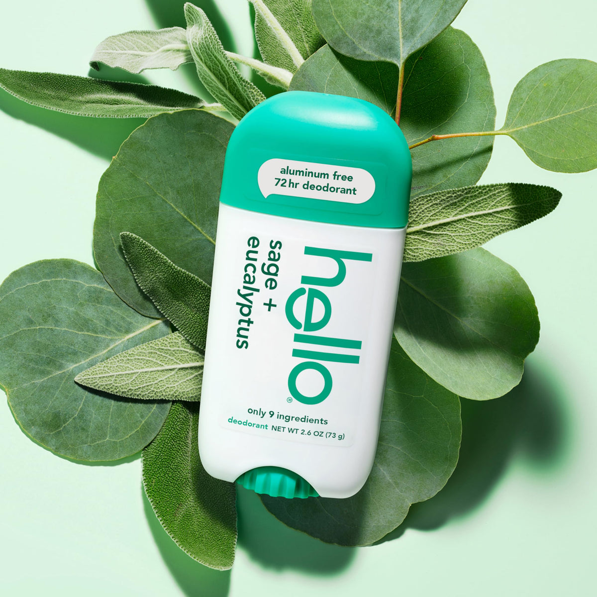 product label close-up listing nine ingredients and free-from claims