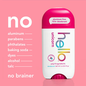 hello brand deodorant on bathroom shelf showing daily routine convenience