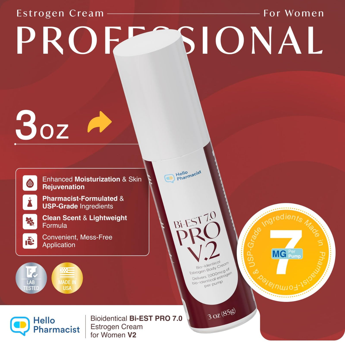 HelloPharmacist cream texture on spoon showing smooth consistency and hydrating finish