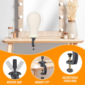 Hemndic tripod fully extended showing adjustable height for ergonomic work