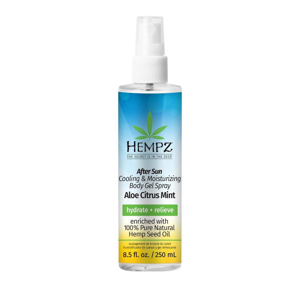 Hempz front bottle shot showing product and benefits