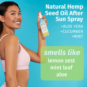 Hempz close-up mist spray illustrating lightweight texture