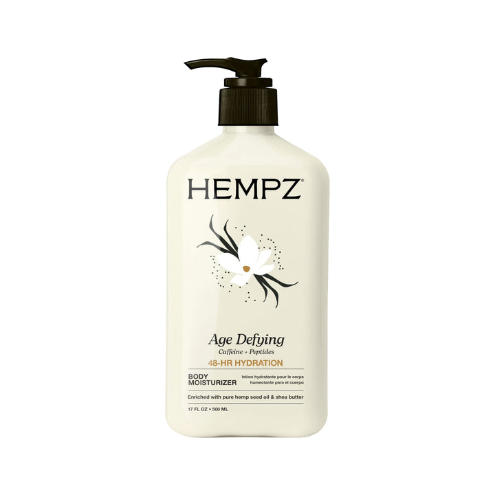 Hempz front packaging 17 oz bottle showing brand and size benefit quick selection