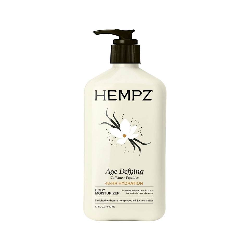 Hempz front packaging 17 oz bottle showing brand and size benefit quick selection